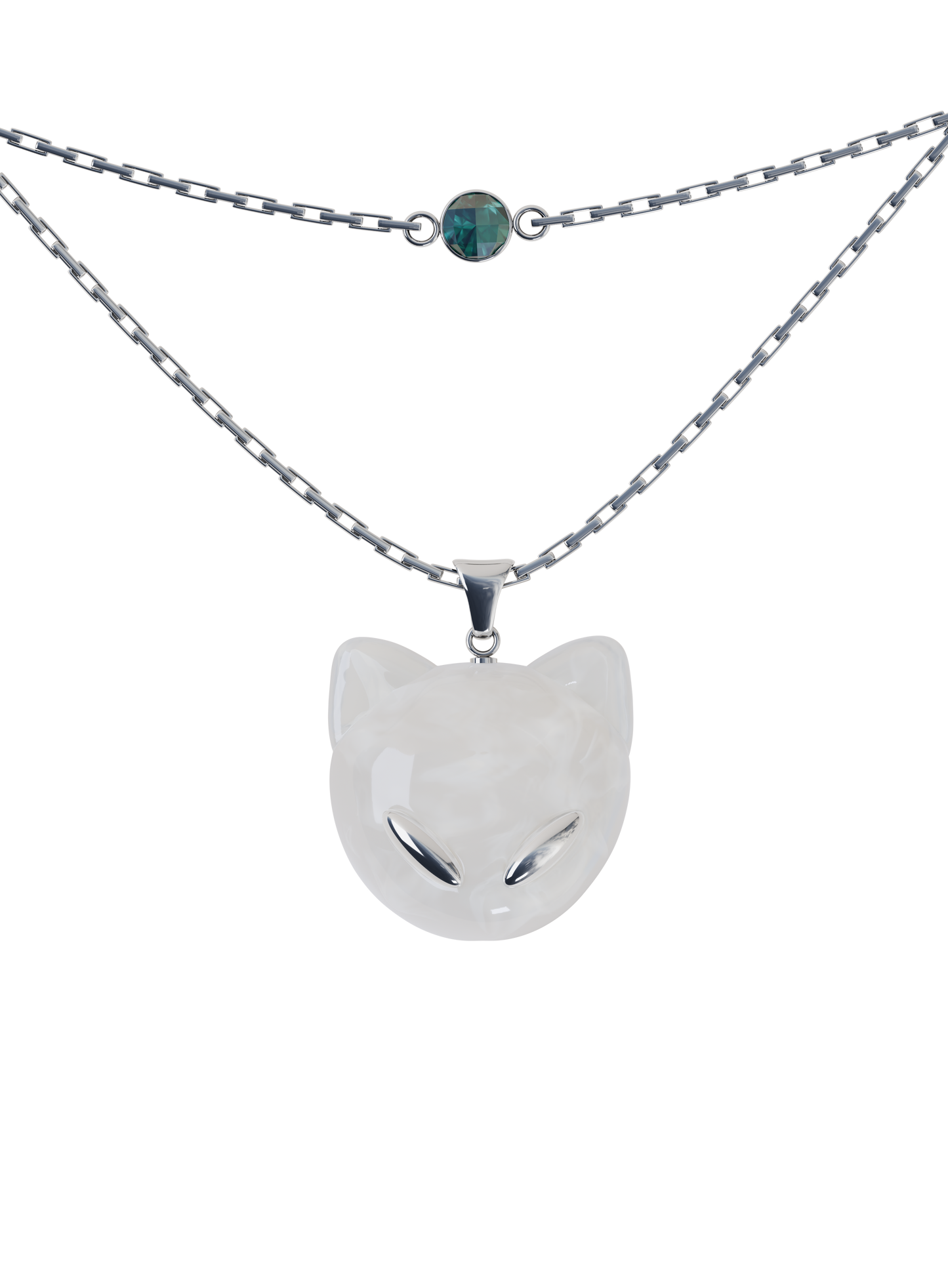 Collier double - CAT MOON