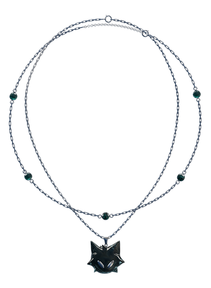 Collier double - CAT MOON