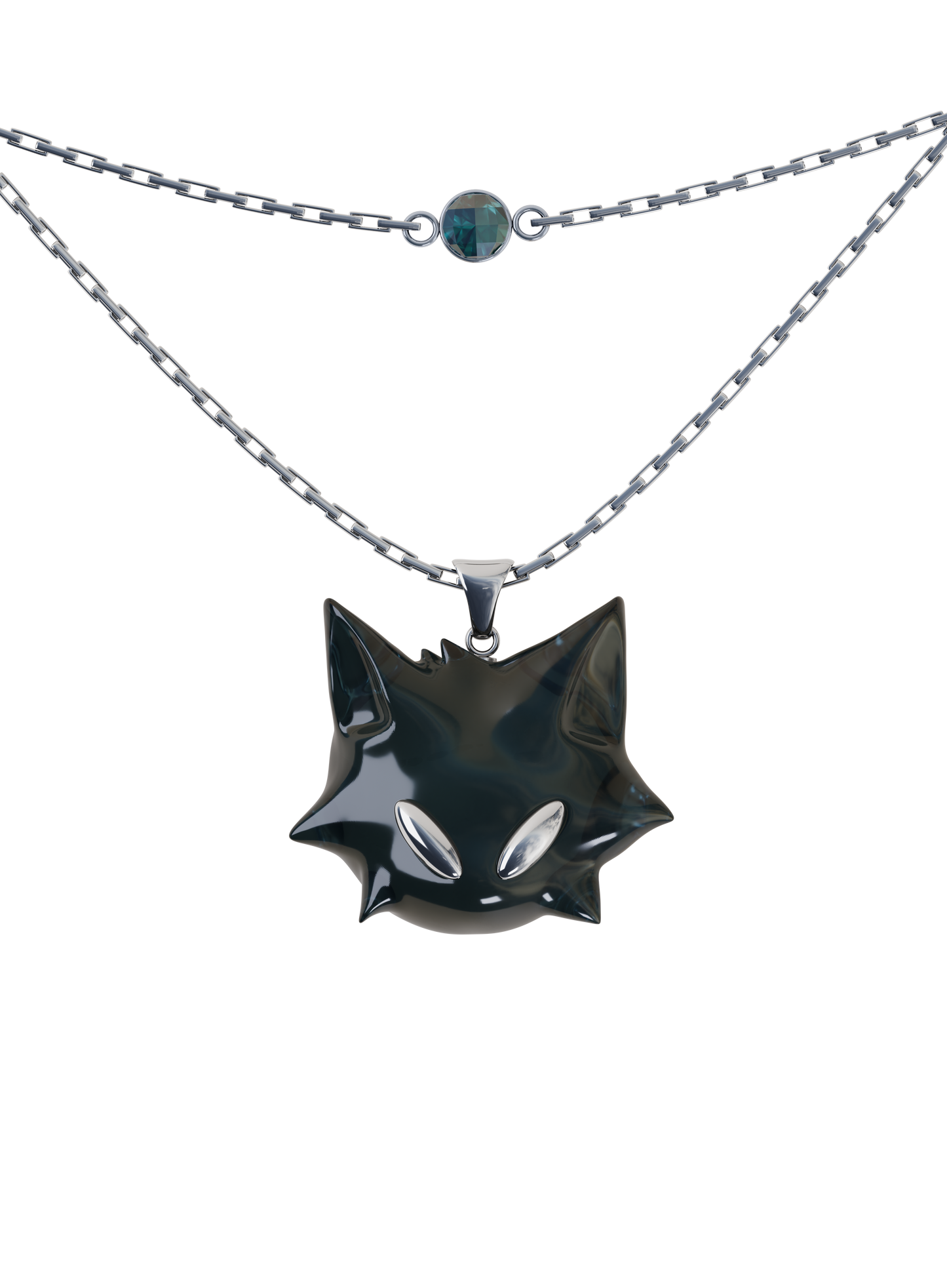 Collier double - CAT MOON