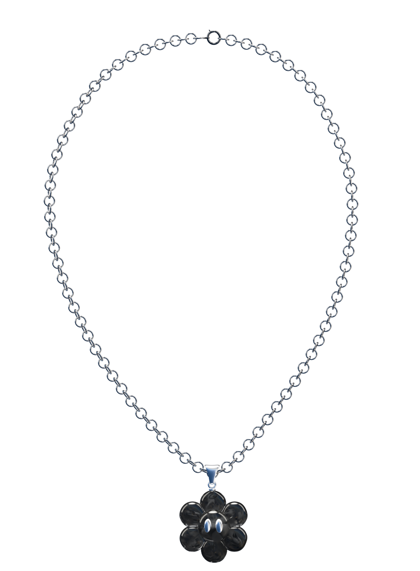Pendentif & Chaîne argent 925 - FLOWER