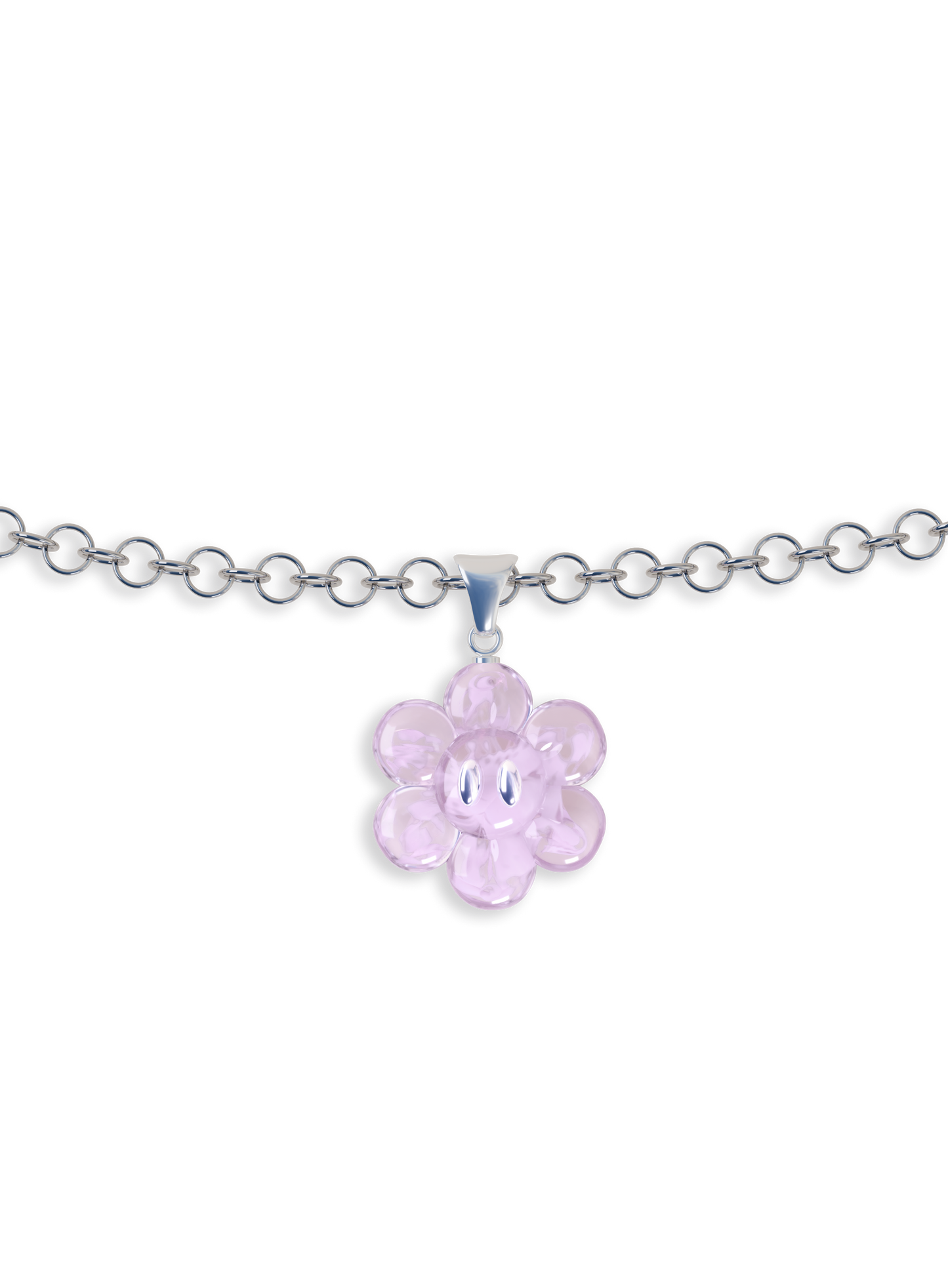 Pendentif & Chaîne argent 925 - FLOWER