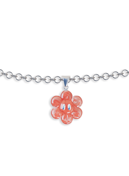 Pendentif & Chaîne argent 925 - FLOWER