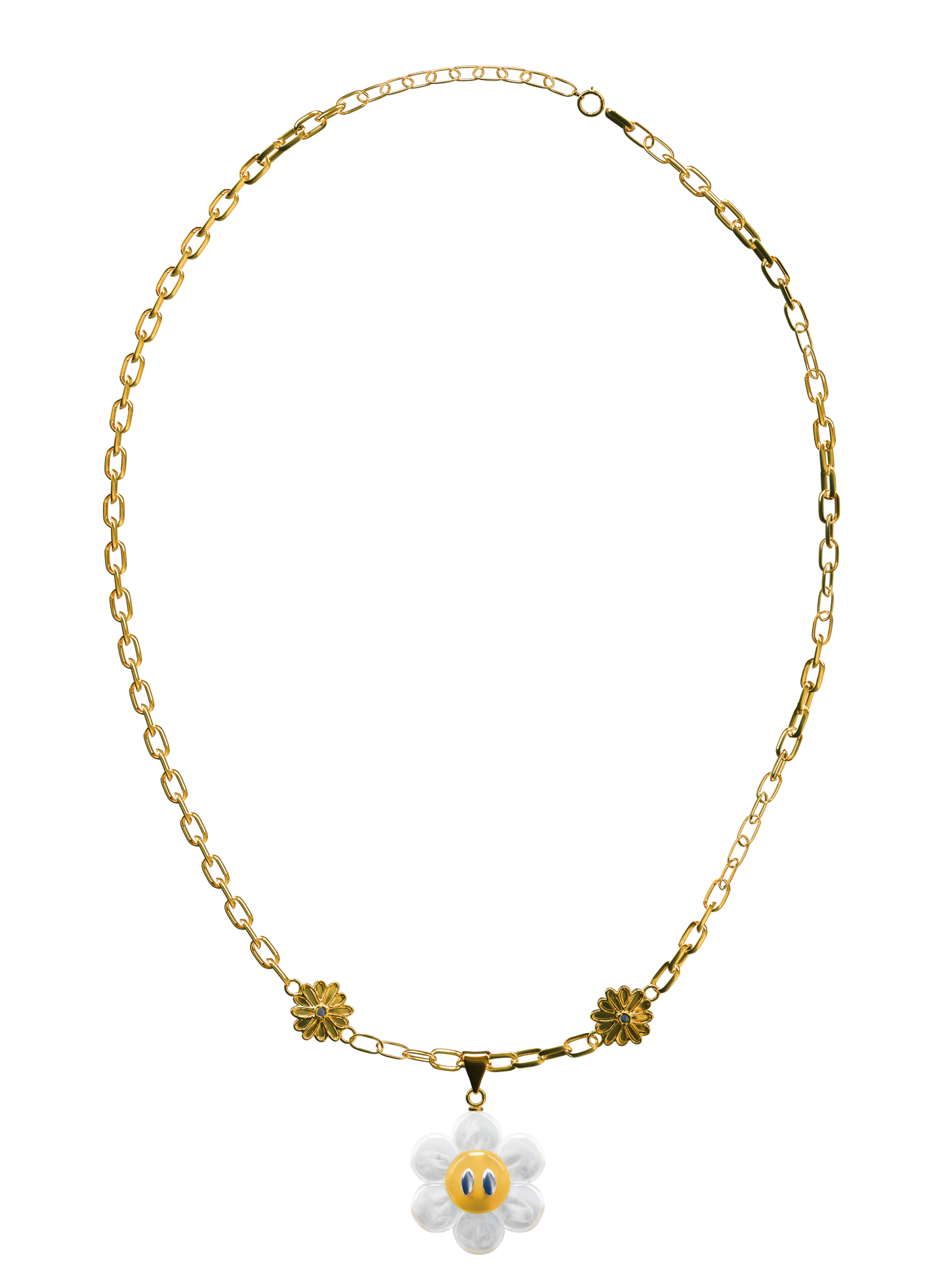 Collier Daisy - Plaqué Or 18k