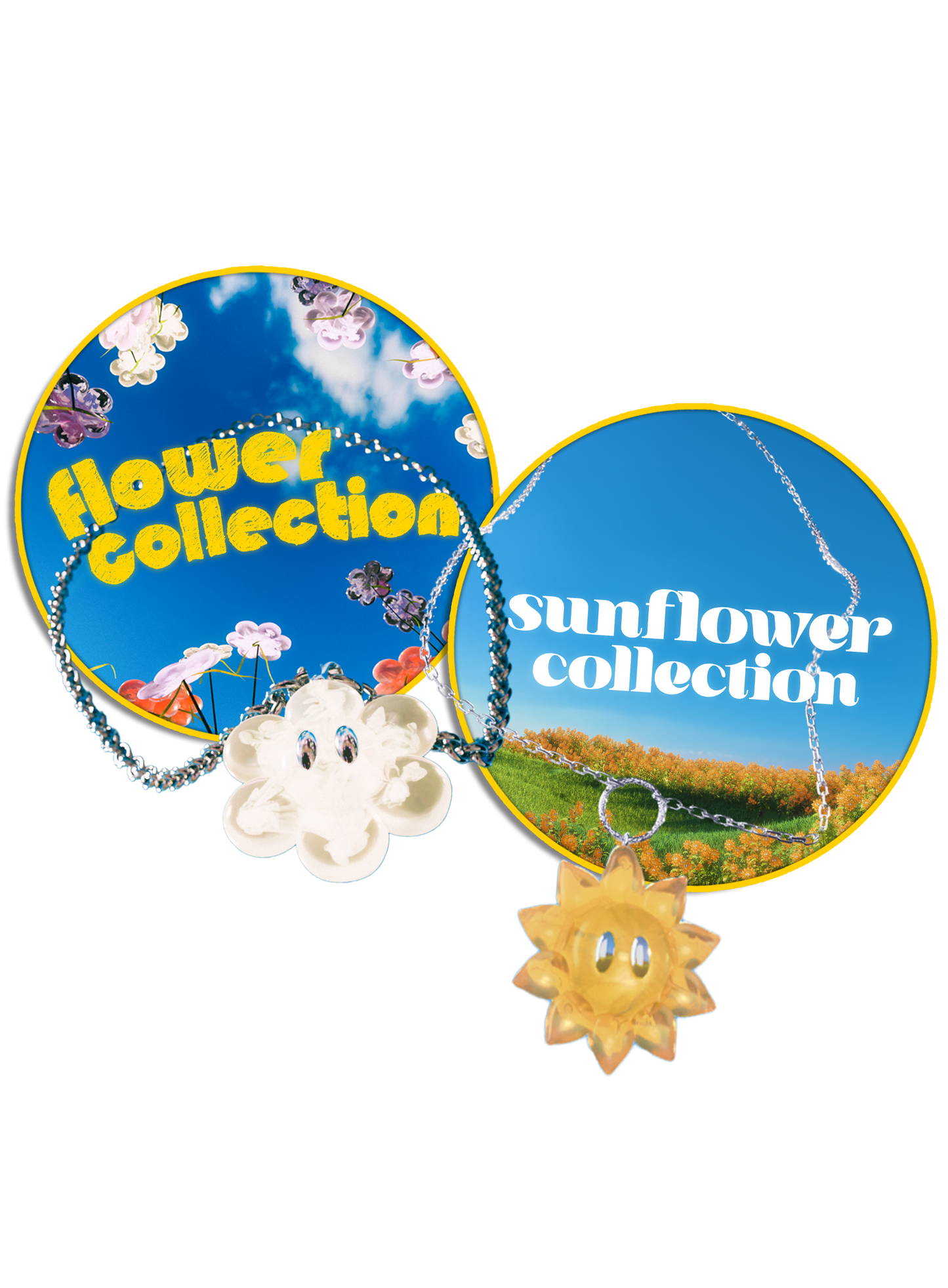 Pack FLOWER - collier Sunflower + Flower