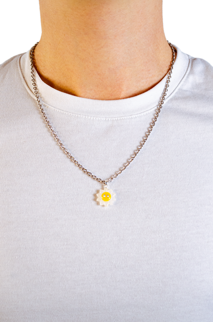 Collier Pendentif Sunflower - Bi-Color