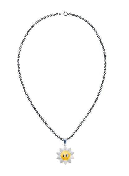Collier Pendentif Sunflower - Bi-Color