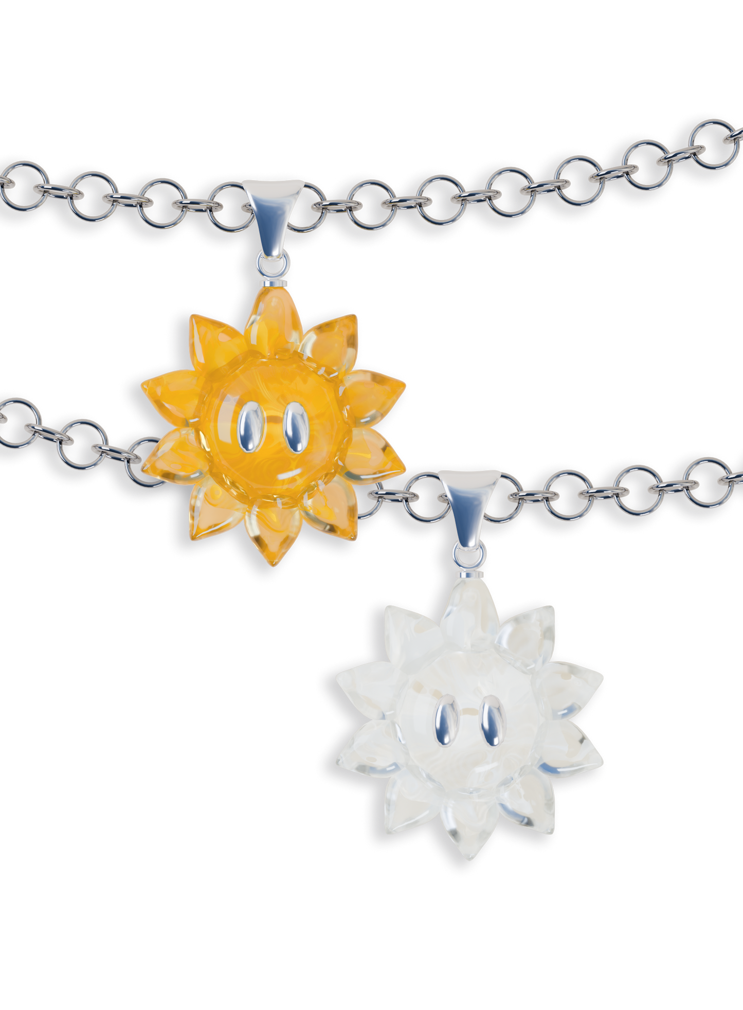 Pack SUNFLOWER - collier Jaune + Blanc
